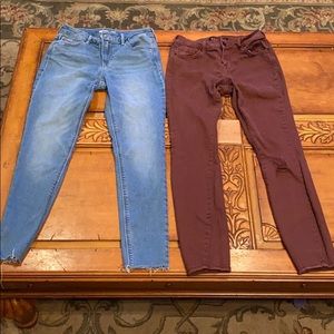 2 pair of jeans